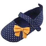 C-Princessベビーシューズ 女の子 ガールズ ドレスルシューズ キッズシューズ 子供靴 リボン 水玉柄 フォーマル かわいい 出産祝い ネイビー 12cm