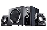 Genius SW-V2.1 1250 4-piece 36 watt gaming speaker system with hi-fi sound  ....