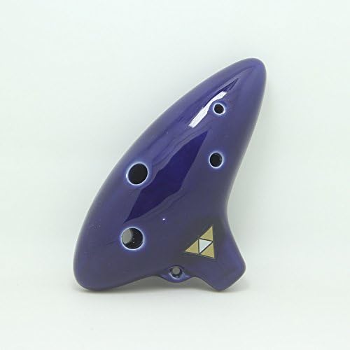 RIRAN Ocarina 6 Hole Zelda Ocarina From Zelda Ocarina of Time,With a beutiful Pouch