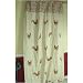 Roosters Embroidered French Elegant Lined Curtain