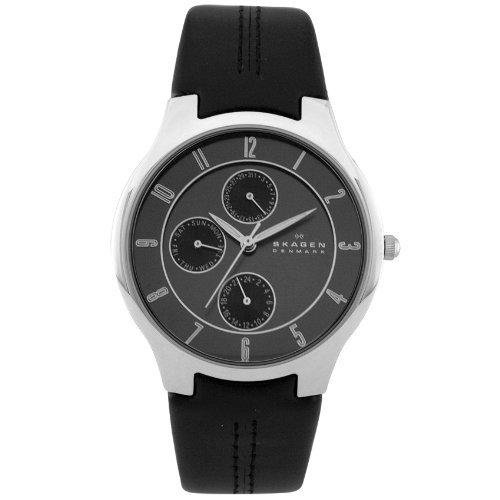 Skagen Herrenarmbanduhr Slimline Leder 433XLSLBM