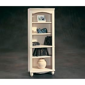 Harbor View Antique Cream Five Shelf Bookcase Antique Cream