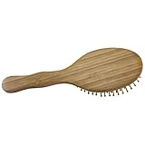 VelvetBreeze - Natural Bamboo Hair Brush with Wooden Bristles Pins - For Women's All Types of Hair - Improve Your Hair Growth and Prevent Hair Loss - Massage Scalp For Strong Hair