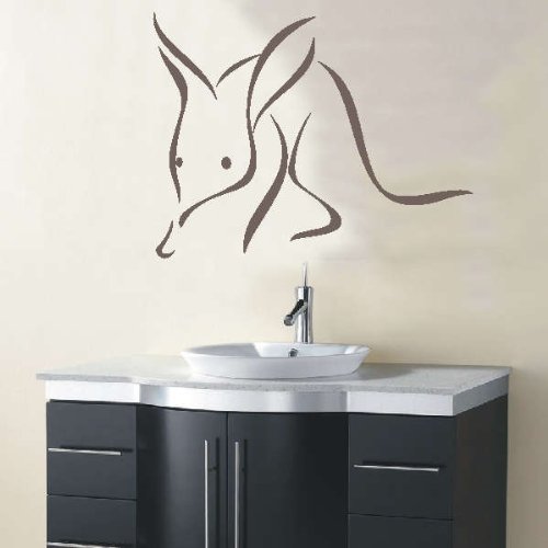 Imagen 2 de Etiqueta de la pared d248 oso hormiguero Naughty tribal loco 120x92 cm