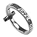True Love Waits Ring Sideways Cross Purity, Christian Chastity Ceremony, Stainless Steel