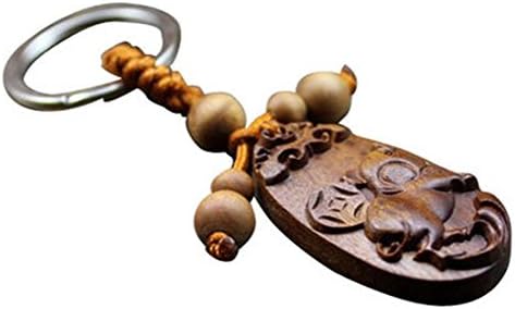 Hu Tongfang Any of the Twelve Animals Key Chain Wood Bag Pendant Classical Favorites Go Abroad the Foreign Affairs Gifts 21 (pig)