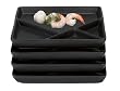 Trudeau Party Plates, Set of 4, Black