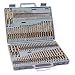 Tools & Hardware : 115 Pcs Titanium Drill Bit Set With Blow Mold Case