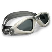 Aqua Sphere Kayenne Goggles - Tinted Lens - White Skirt/White and Silver Trim