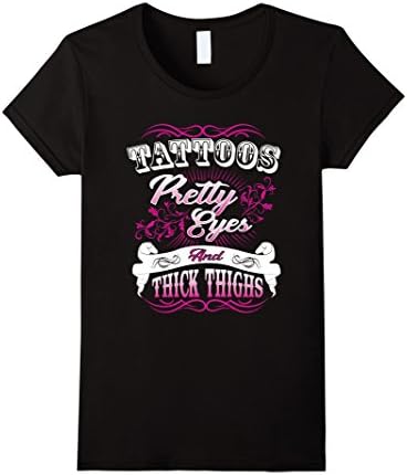 Women's Tattoo Pretty T Shirt XL Black