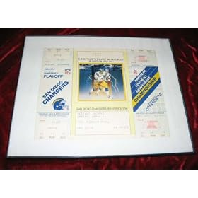 1982 AFC Championship Playoff Game Full Ticket CHARGERS