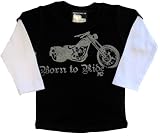 Micro Me Double Layer Shirt Born To Ride - Black, 