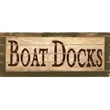 Art4Kids Boat Docks Mounted Art Print -20x08 by Art4Kids
