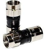 PPC Belden EX6PLUS RG-6 Snap & Seal Outdoor Compression Connector, Comcast, DTV & Dish Approved, 50 Piece