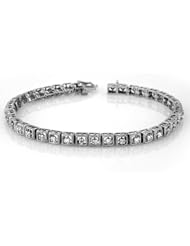 Natural 1.0 ctw Diamond Bracelet 10K White Gold