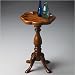 Masterpiece Round Scatter Table in Distressed Olive Ash Burl