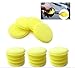 12pcs Waxing Polish Wax Foam Sponge Applicator Pads Fit for Clean Car Vehicle Auto Glass Yellow Useful NEW