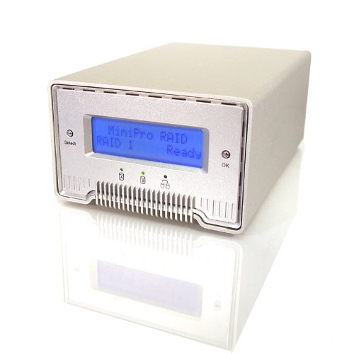 MiniPro 2-Bay FireWire 800, USB 3.0, eSATA RAID Hard Drive Enclosure On Sale