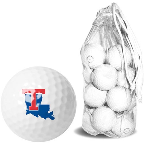 Louisiana Tech Bulldogs Ncaa 15 Golf Ball Clear Pack