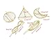 yueton Pack of 5 Girl Punk Hollow Out Hair Clip Moon Triangle Infinity Lip Round Shape Hairpin Clamps Accessories Barrettes Bobby Pin Women's Headwear