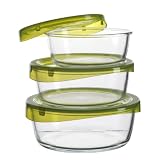 Luminarc 923322 Vorratsdosenset rund 3-teilig Keep mit je 1 Vorratsdose 39 cl, 1 Vorratsdose 63 cl und 1 Vorratsdose 88 clvon "Luminarc"