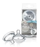 Tommee Tippee Closer to Nature Medium Flow Teats (2-pack)