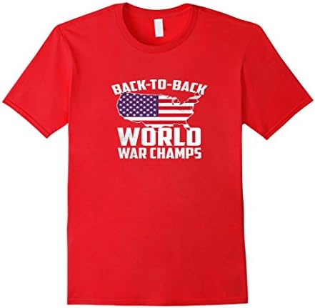 Men's Back-To-Back World War Champs - PatriotTee 2XL Red