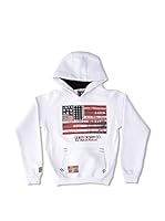 Gangster Unit Sudadera Flagamerica Boy (Blanco)