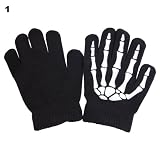 Gants thermiques 'magiques' pour garçons, avec emprints en caoutchouc, en noir