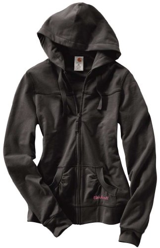 Special Offers !! for Carhartt WK144 Women's Hooded Track Jacket Black Small