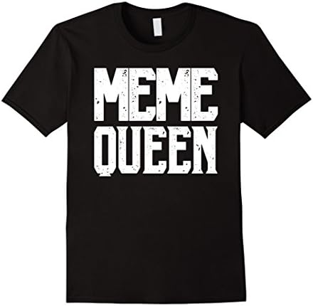 Men's Meme Queen T Shirt Medium Black