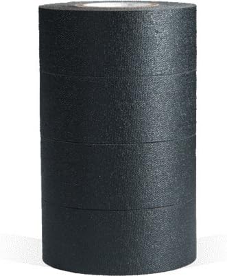 microGAFFER Tape 8 Yards x 1"- Multi Pack of 4 Rolls, (Black) (MADE IN USA)
