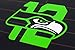 AEM Decals - Seahawks 12th Man Vinyl Die-Cut Decal