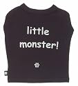 K9 Little Monster Dog T-shirt In Tin, Black, Medium
