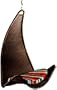 Outback Urban Balance Curved Hanging Chair with Pillow, Stripe