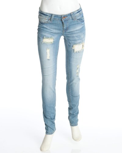 2b Crochet Inset Skinny Jean