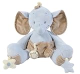 Nattou 815055 - Rigolos Mega Pl&uuml;schtier Elefant mit Aktivit&auml;ten, 45 cm