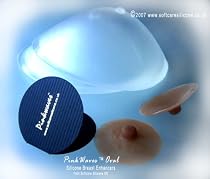 PinkWaves TM Oval Silicone Breast Forms in Clear Color