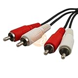 12 ft / 12 feet Premium 2 RCA Stereo Audio Cable (M/M) supports Xbox 360