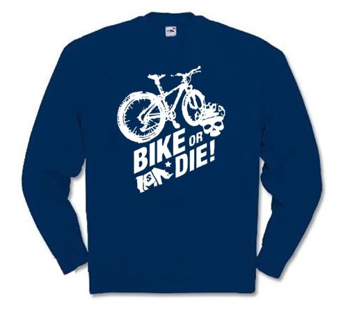BIKE OR DIE Sweat-Shirt Navy S