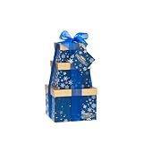 Ghirardelli Frosty Favorites Three Stack Blue Gift Tower