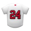 CAPerz - Baseball Jersey No. 24 - White/Red/Black