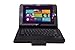 Exact Lenovo ThinkPad 8 Case [TypeFOLIO Series] - Keyboard Cover Case with Removable Bluetooth Wireless Keyboard for Lenovo ThinkPad 8 Black