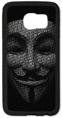 Generic Galaxy S7 Edge Cool V for Vendetta Design Black Case Cover for SamSung Galaxy S7 Edge