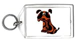 Keychain with animal, dog, cartoon