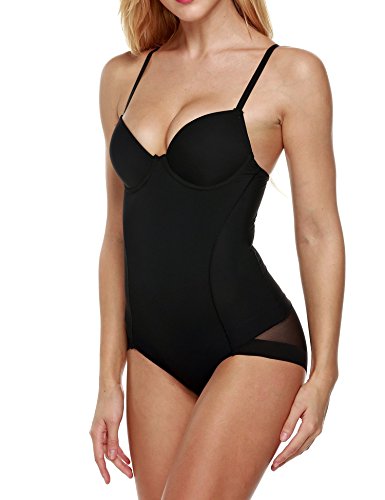 Ekouaer Waist Cincher Bodysuit Shapewear Underbust Bustier Shaper