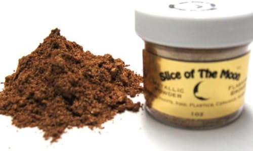 Flashing Bronze Mica Powder, 2oz Bronze Metallic Powder, Cosmetic Mica, Slice of the Moon