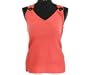 August Silk Sleeveless Top Coral L