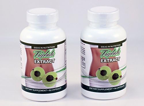 Ideas In Nutrition Triphala - 1000mg Veggie Himalaya Pure Extract Plus Dietary Supplement - Traditional Herbal Ayurvedic Internal Cleanser Purifier 60 Day Supply - 120 ct Capsules