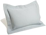 Pinzon Riviera Egyptian Cotton Matelasse Breakfast Pillow Sham, Ocean